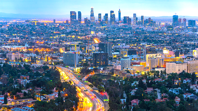 LA skyline