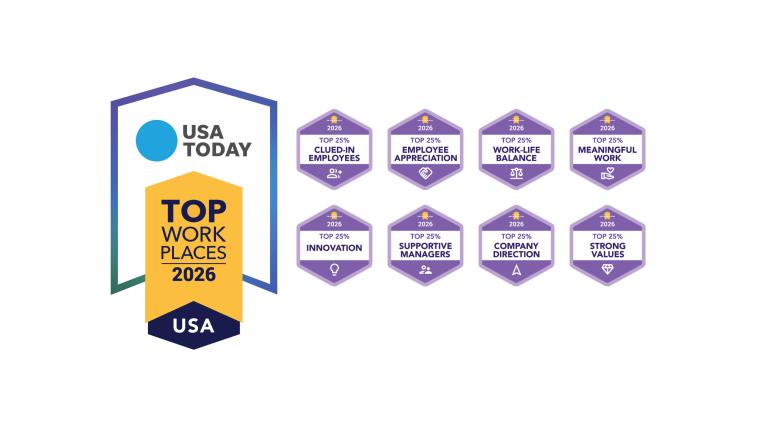 USA Today top workplace graphic