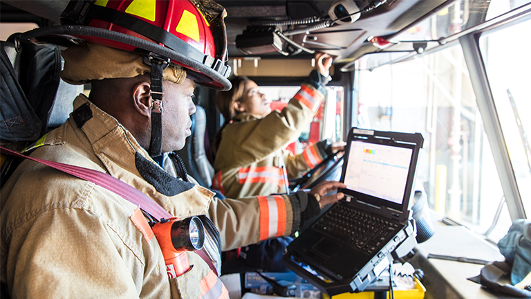 Fire rescue guide photo