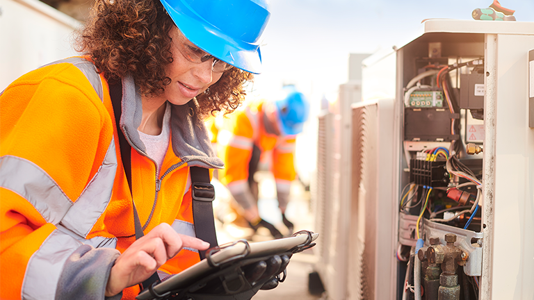 Working on Hvac system