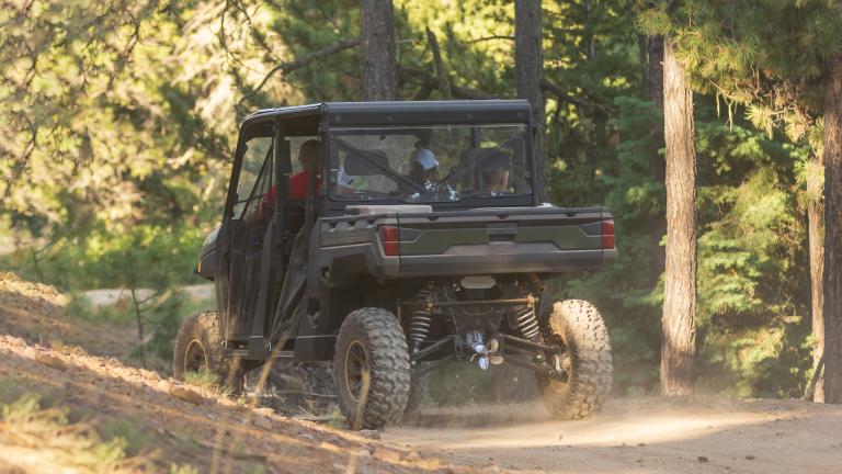 Utility atv in woods