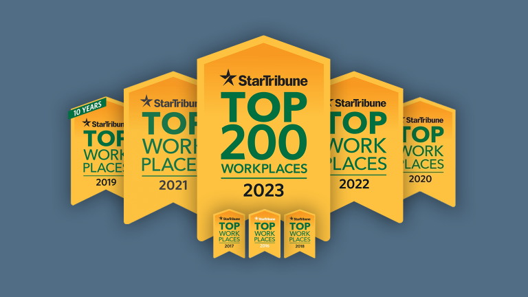 Sourcewell has been recognized by the Star Tribune as a Top Workplace since 2016
